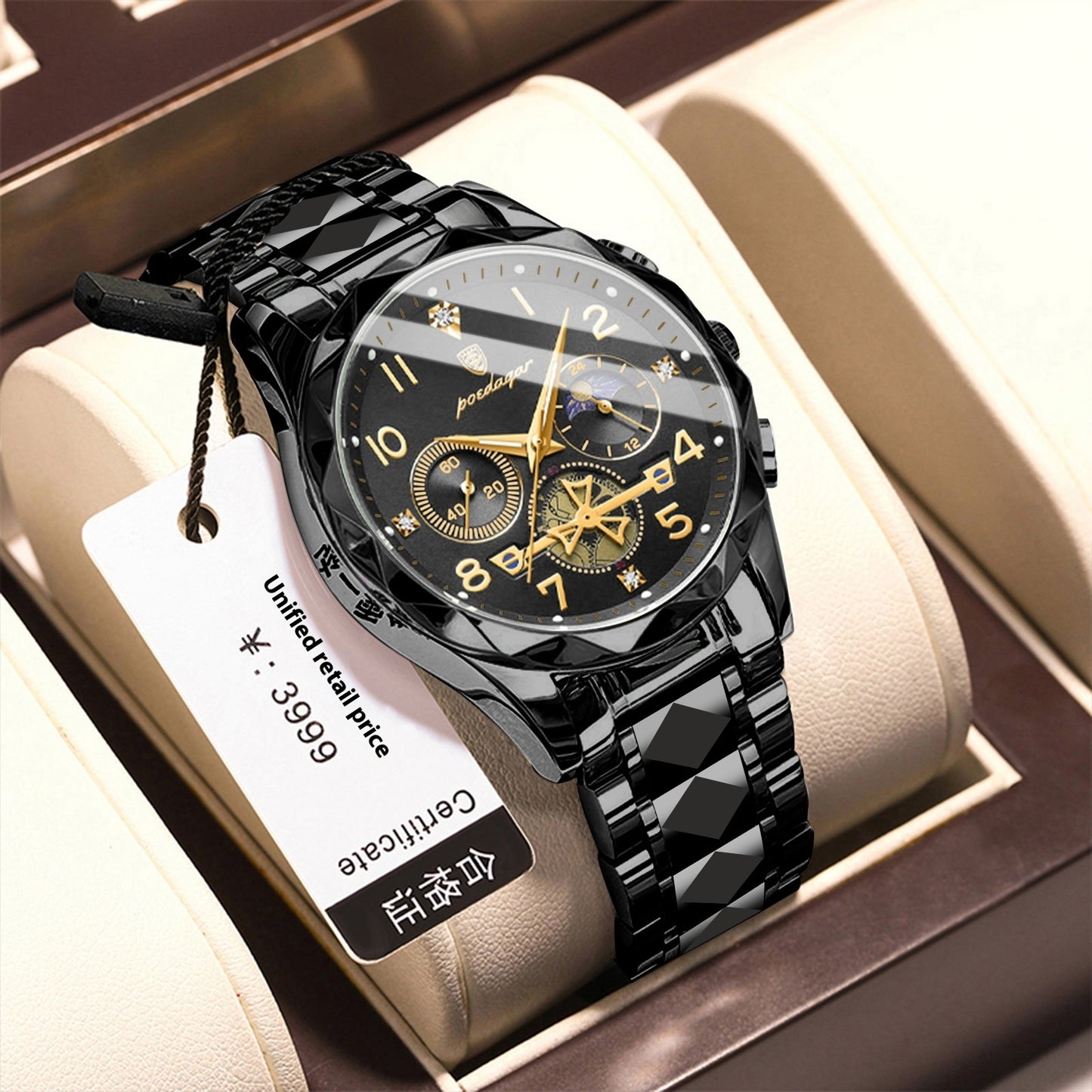Men's Waterproof Luminous Fashionable Quartz Watch