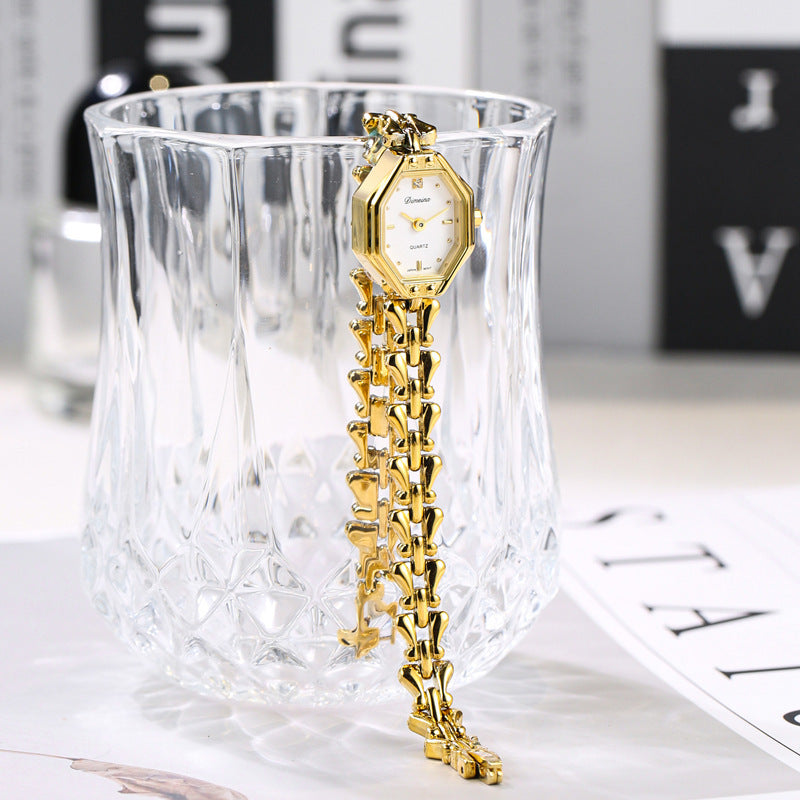 Mid-Ancient Bracelet Women's Watch Mini Small Exquisite Gold Retro Watch