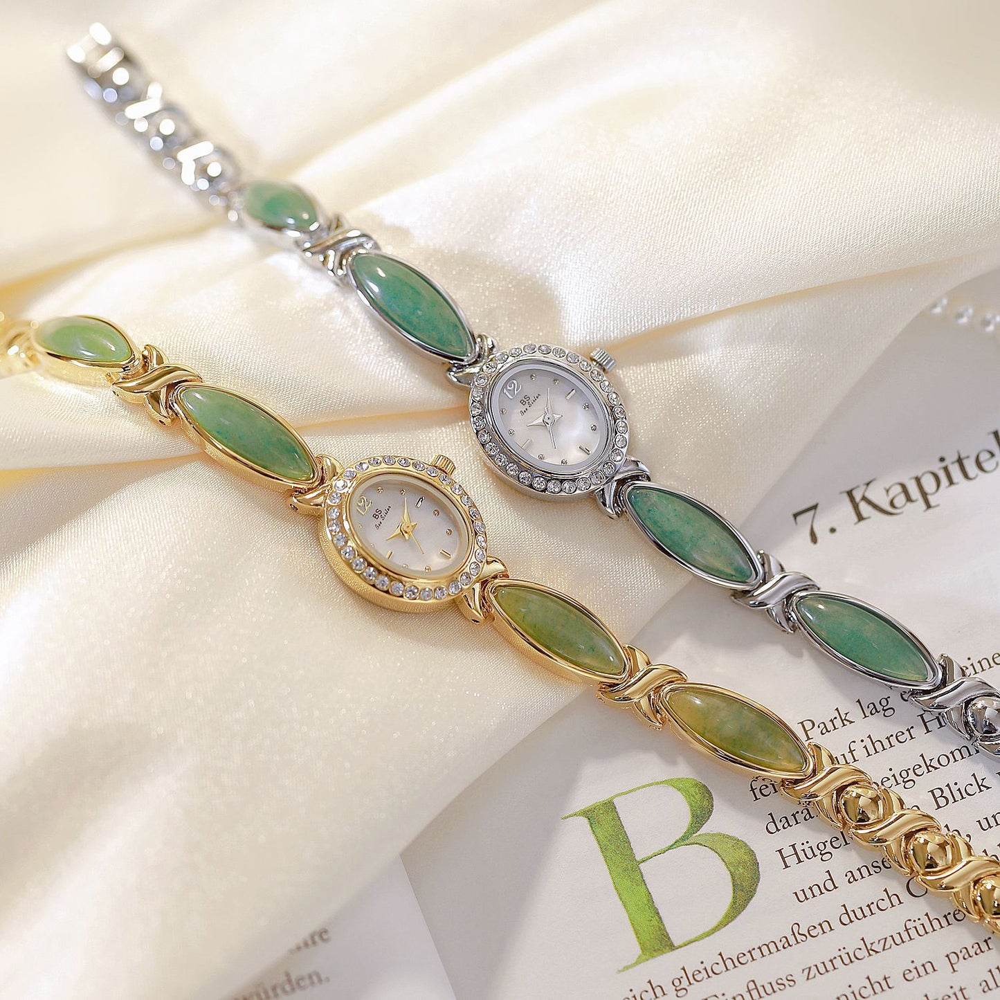 Dongling Stone Hetian Jade Chain Watch