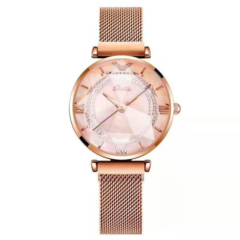 Women's Waterproof Magnetic Mesh Strap Watch