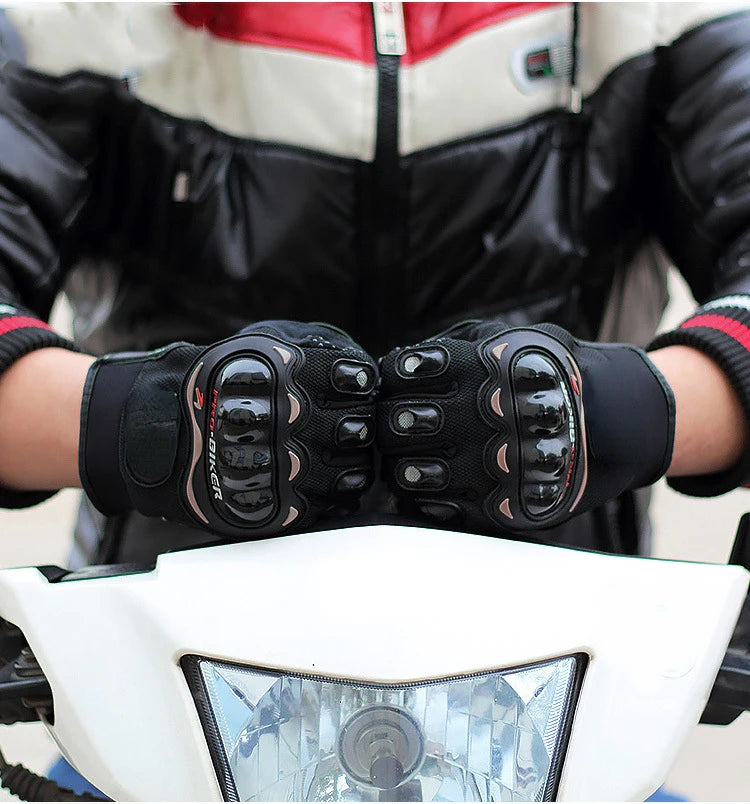 Motorcycle Gloves Men's Motorcycle Gloves Breathable Closed Finger Racing Gloves for Outdoor Sports Crossbike Riding bicicleta