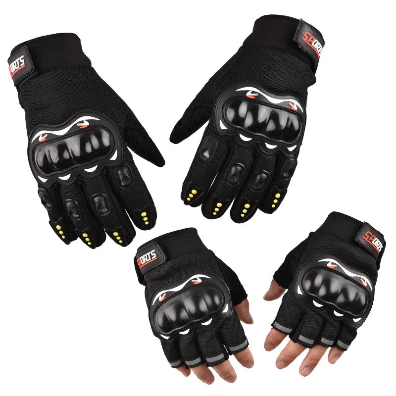 Motorcycle Gloves Men's Motorcycle Gloves Breathable Closed Finger Racing Gloves for Outdoor Sports Crossbike Riding bicicleta