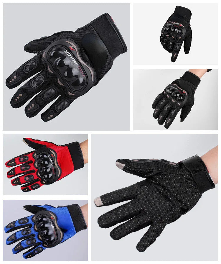 Motorcycle Gloves Men's Motorcycle Gloves Breathable Closed Finger Racing Gloves for Outdoor Sports Crossbike Riding bicicleta