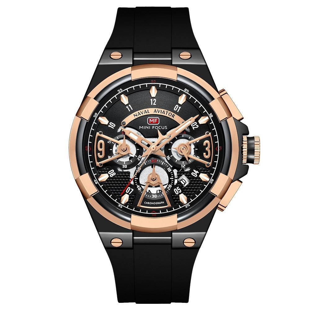 Casual Waterproof Quartz Floating Hollow Surface Watch
